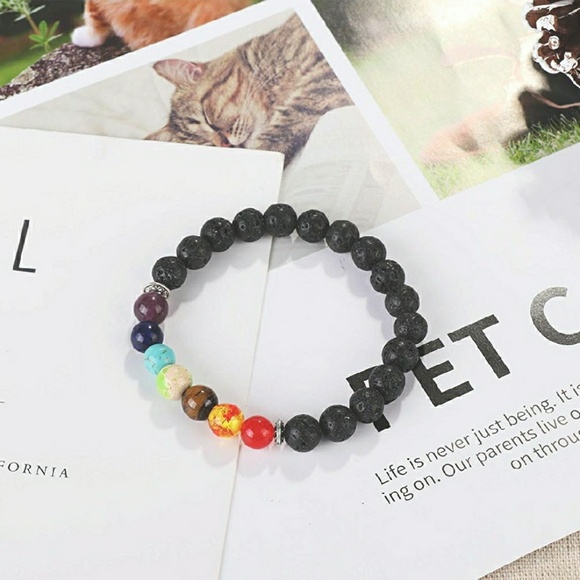 Aromatherapy Oil Diffuser Chakra Bracelet - Picture 2 of 7